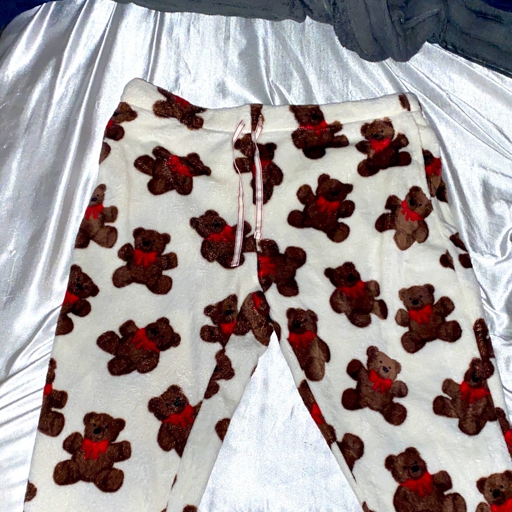 Women's Teddy Bear Print Pajama Pants